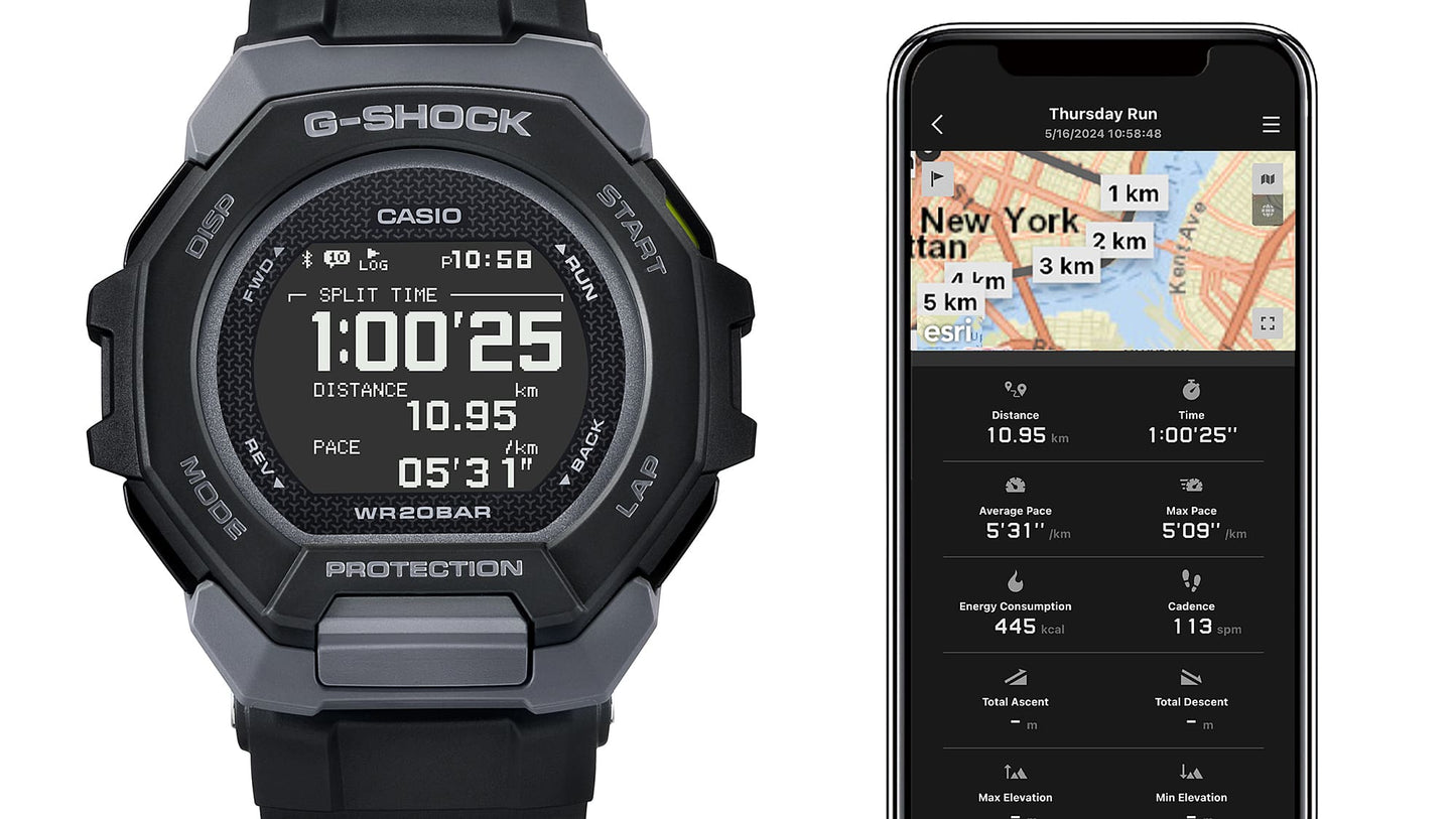 G-Shock para caballero pulsera de caucho con bluetooth – GBD-300-1