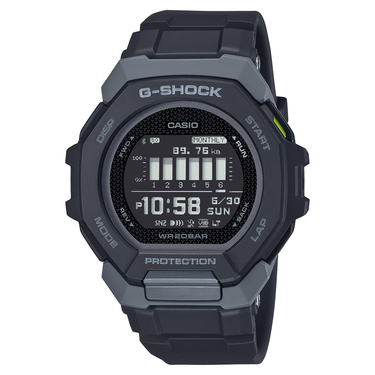 G-Shock para caballero pulsera de caucho con bluetooth – GBD-300-1
