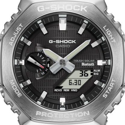 G-Shock Tough Solar de caballero pulsera de resina doble hora bluetooth – GBM-2100-1A