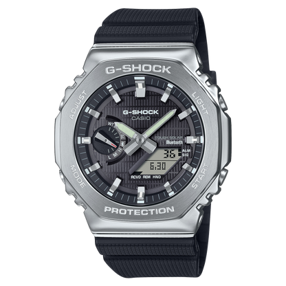 G-Shock Tough Solar de caballero pulsera de resina doble hora bluetooth – GBM-2100-1A
