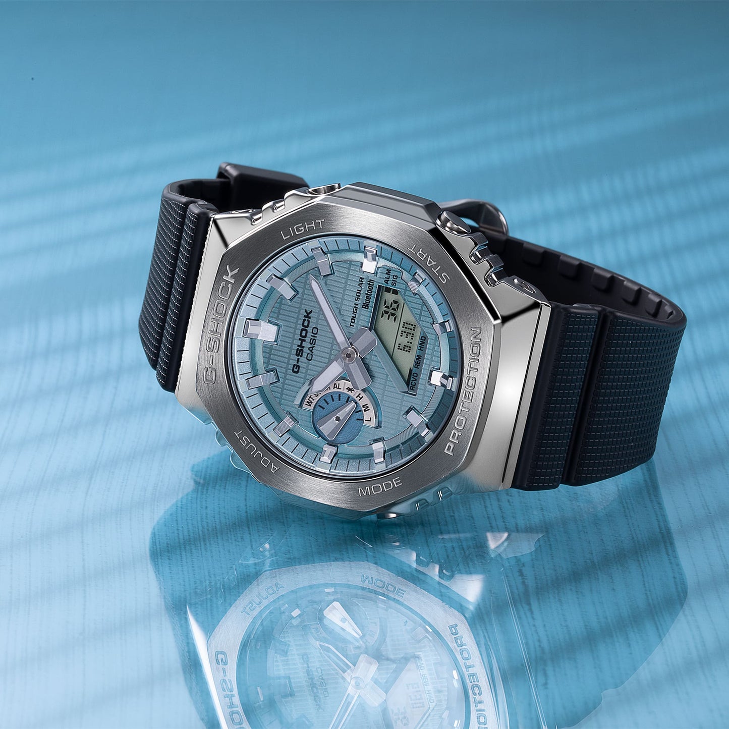 GBM-2100A-1A2 Reloj G-Shock Tough Solar de hombre pulsera de resina bluetooth