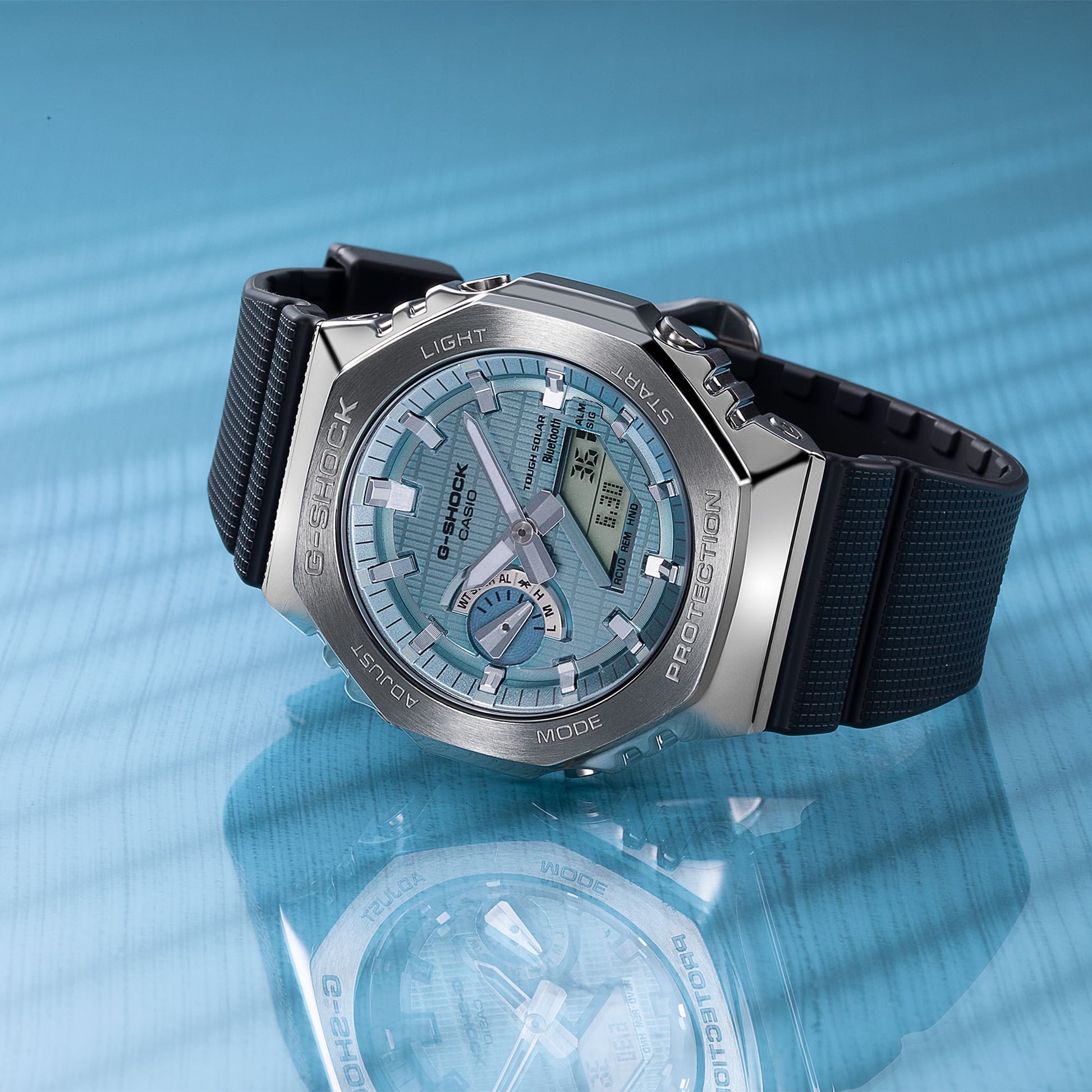 GBM-2100A-1A2 Reloj G-Shock Tough Solar de hombre pulsera de resina bluetooth