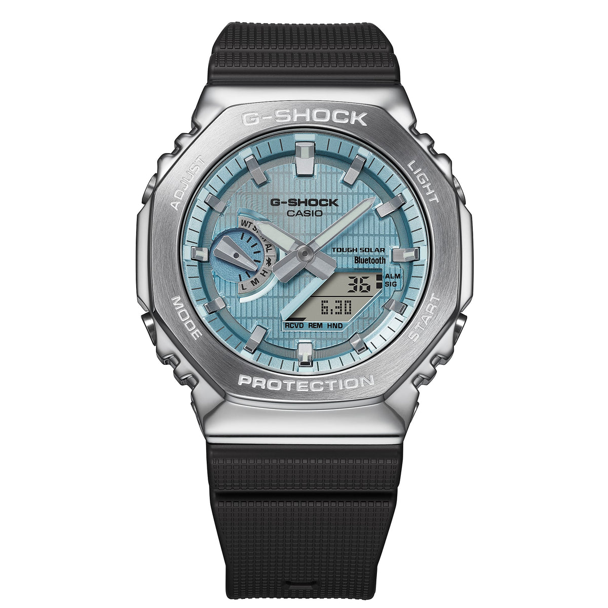 G-Shock Tough Solar de hombre pulsera de resina bluetooth – GBM-2100A-1A2