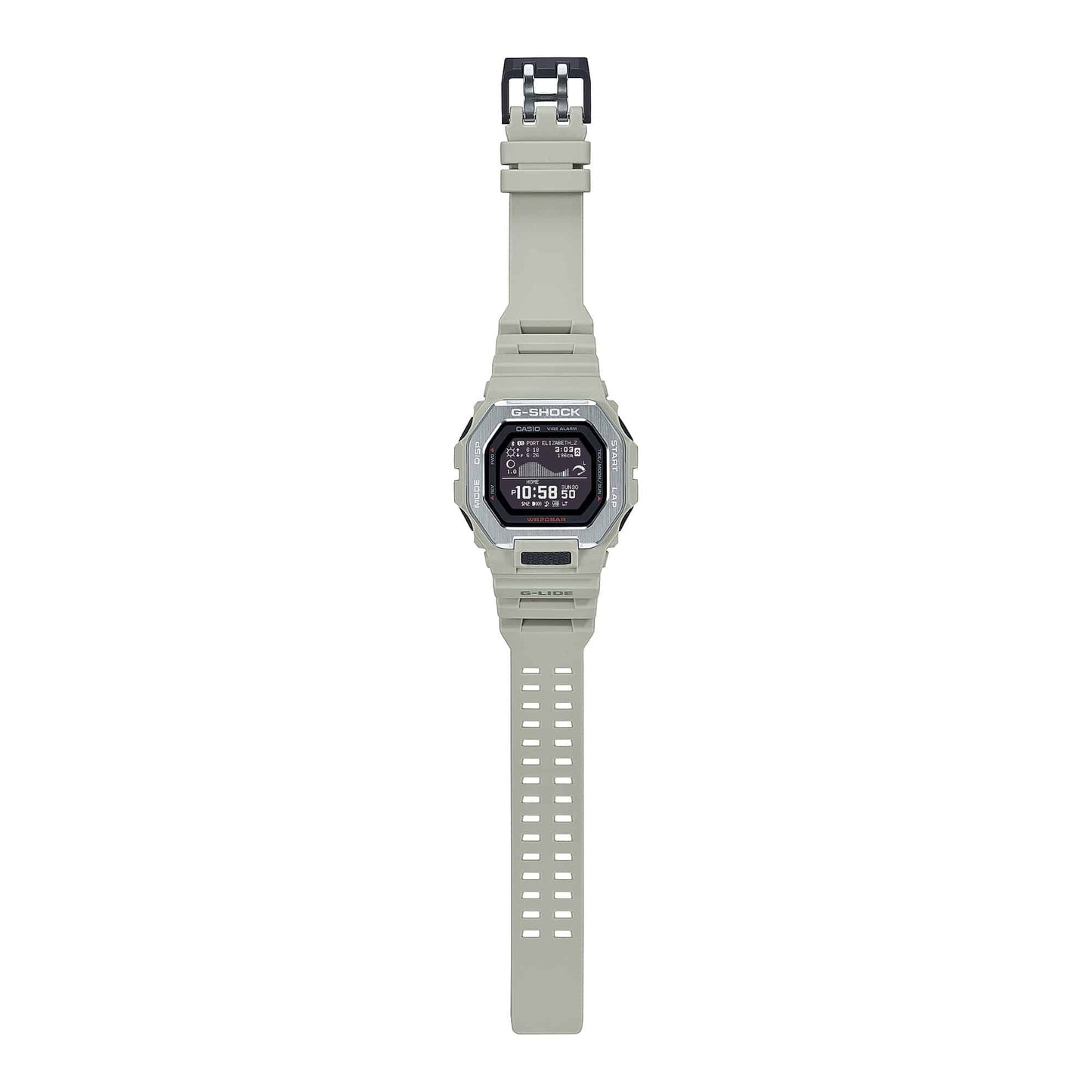 G-Shock G-Lide para Caballero Pulsera de Caucho con Bluetooth – GBX-100-8