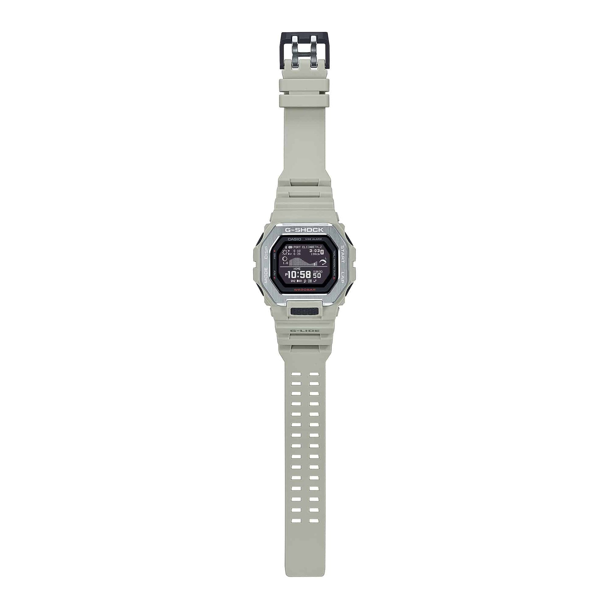G-Shock G-Lide para Caballero Pulsera de Caucho con Bluetooth – GBX-100-8