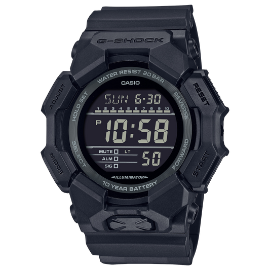 G-Shock de caballero pulsera de caucho 10 años de batería – GD-010-1A1