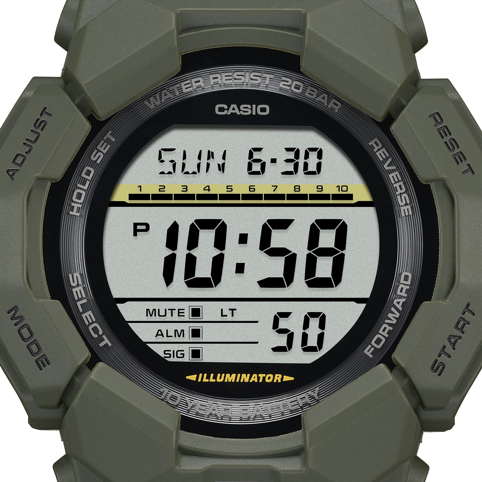 G-Shock para caballero pulsera de caucho – GD-010-3