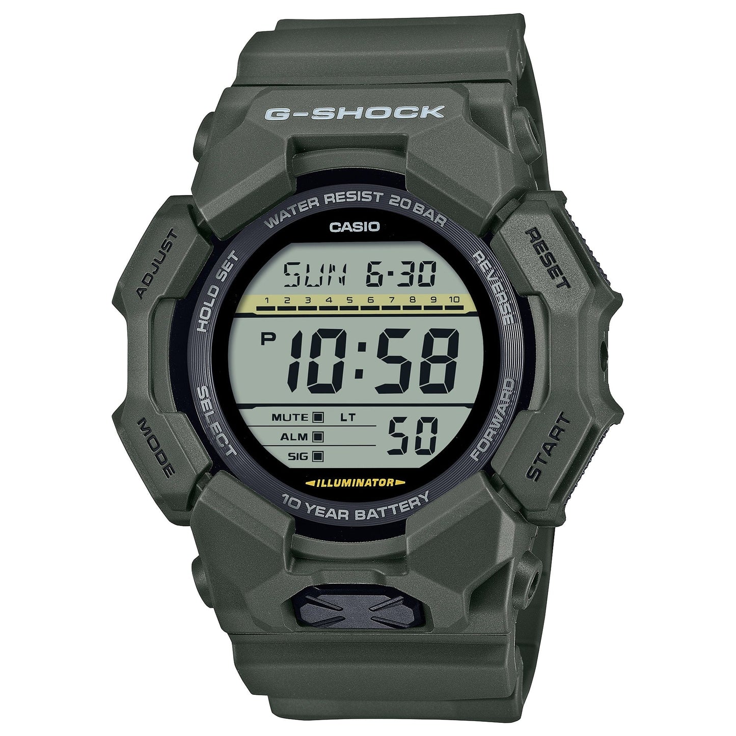 G-Shock para caballero pulsera de caucho – GD-010-3