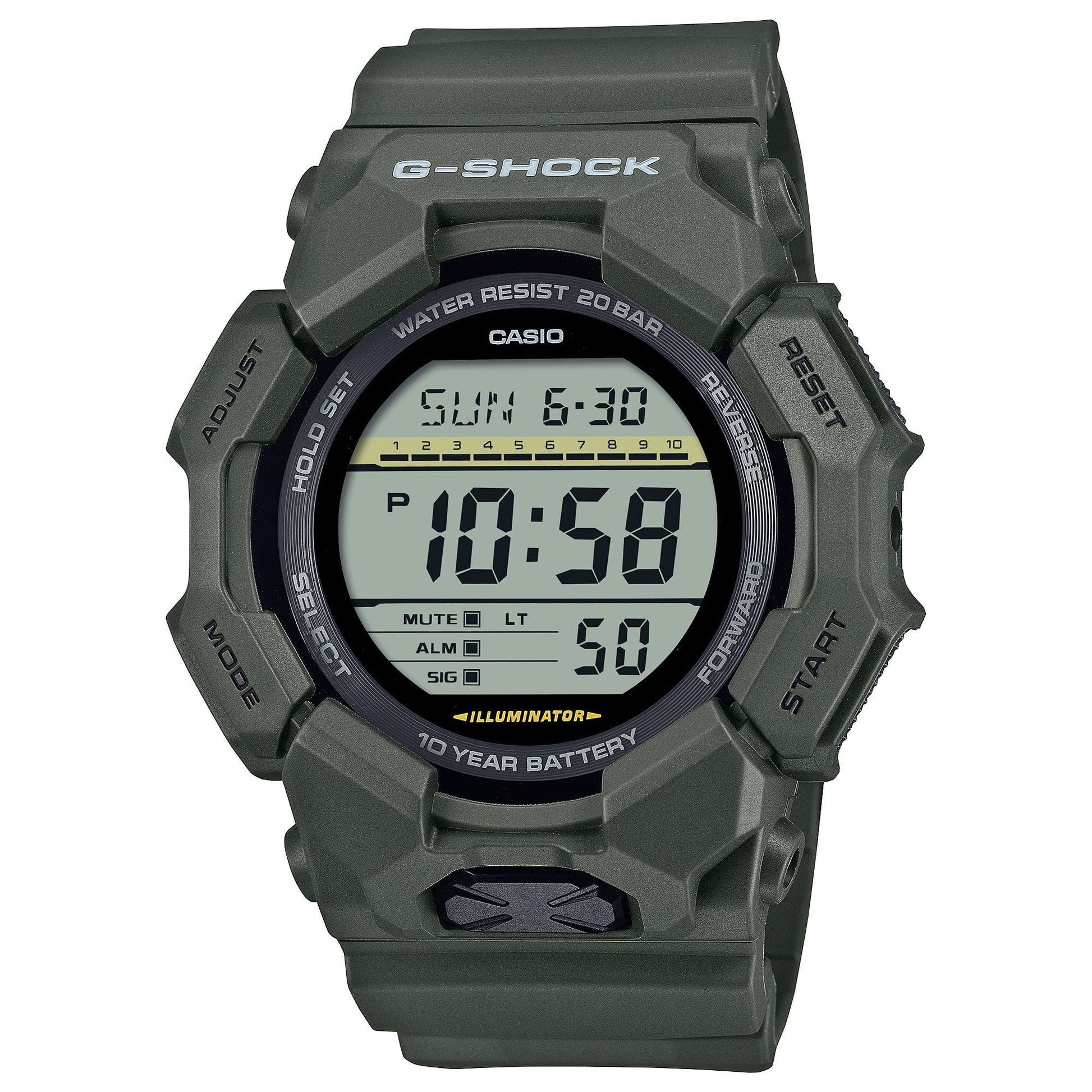 G-Shock para caballero pulsera de caucho – GD-010-3