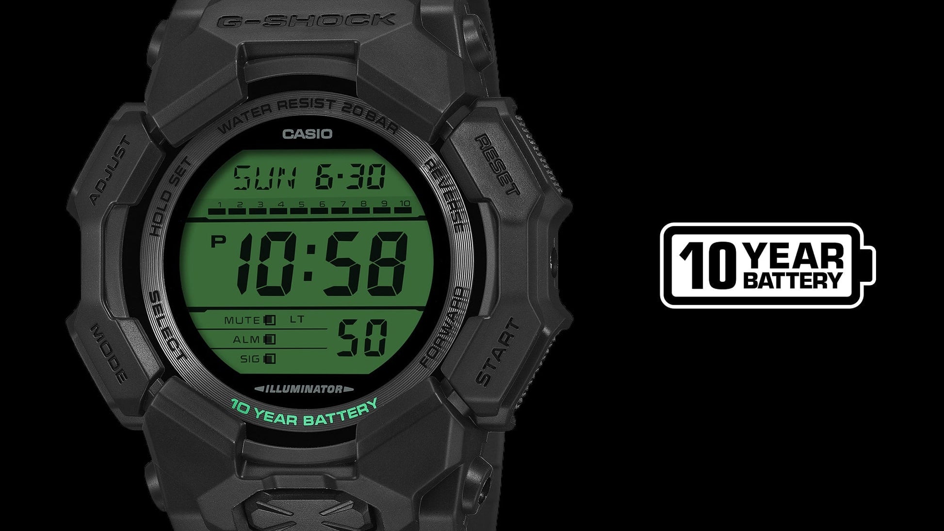 G-Shock de hombre correa de resina – GD-010BEG-1