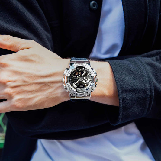 G-Shock para Hombre Correa de Resina Doble Hora – GM-110-1A