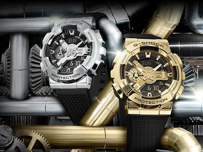 G-Shock para Hombre Correa de Resina Doble Hora – GM-110-1A