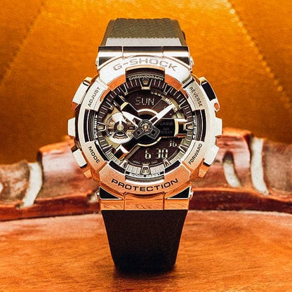 G-Shock para Hombre Correa de Resina Doble Hora – GM-110-1A