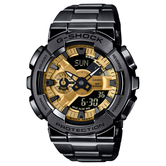 G-Shock de caballero pulsera de metal doble hora 50mm – GM-110BD-1A9