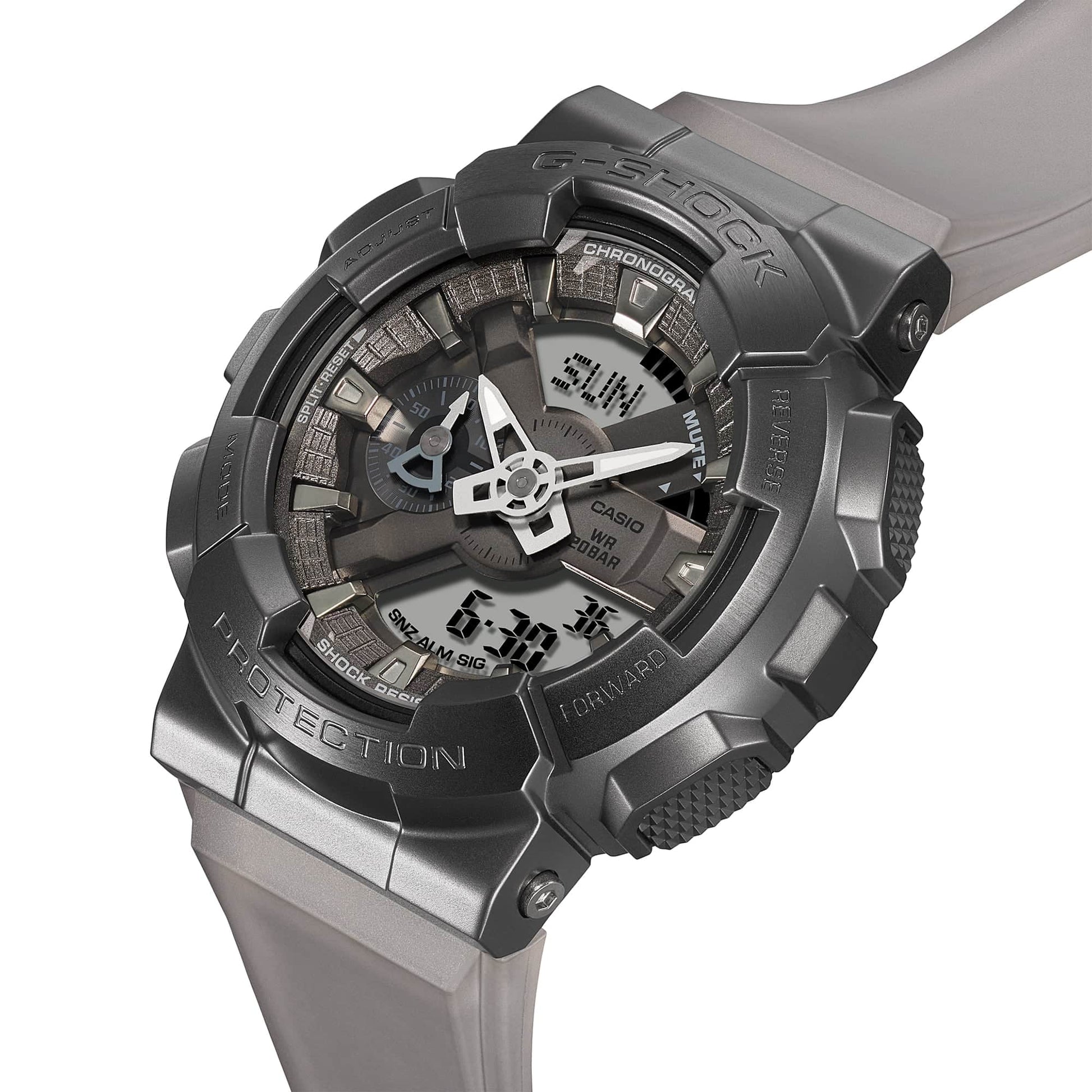 G-Shock para Hombre Correa de Goma Doble Hora – GM-110MF-1A
