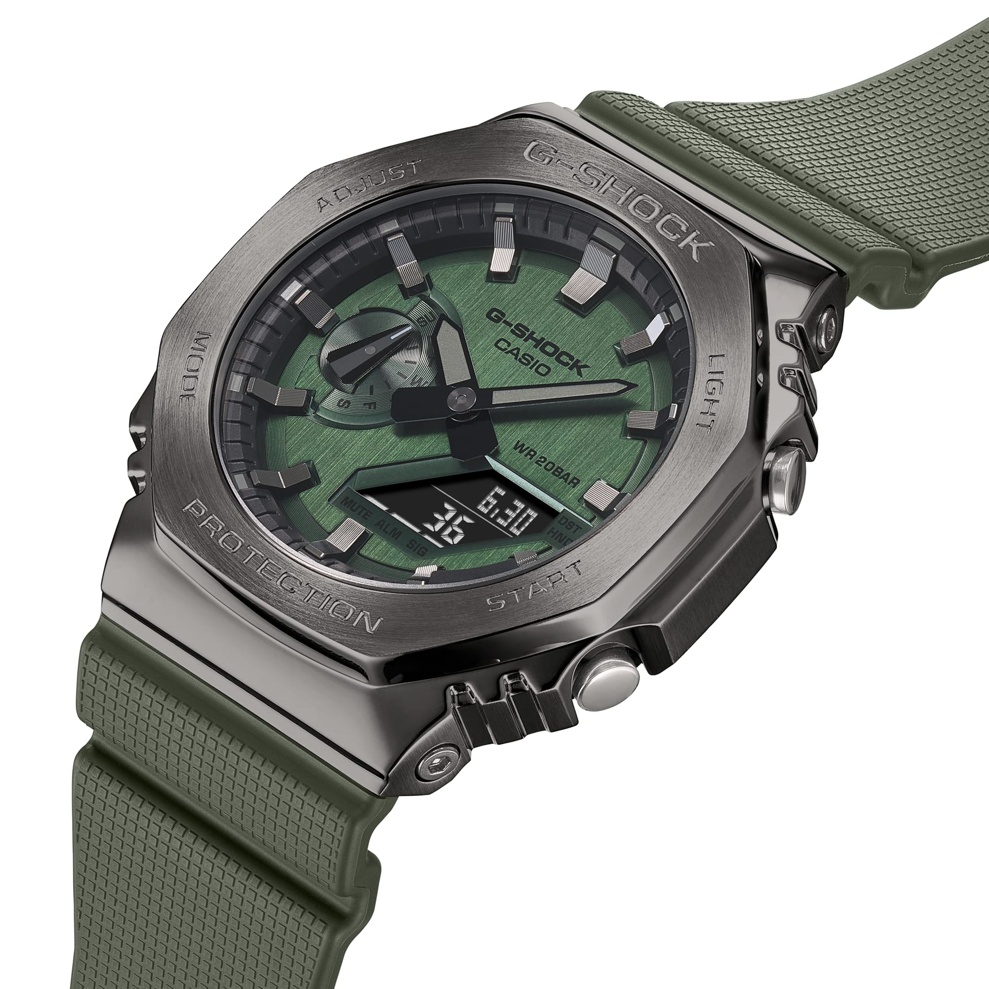 GM-2100B-3A Reloj G-Shock de caballero banda de caucho