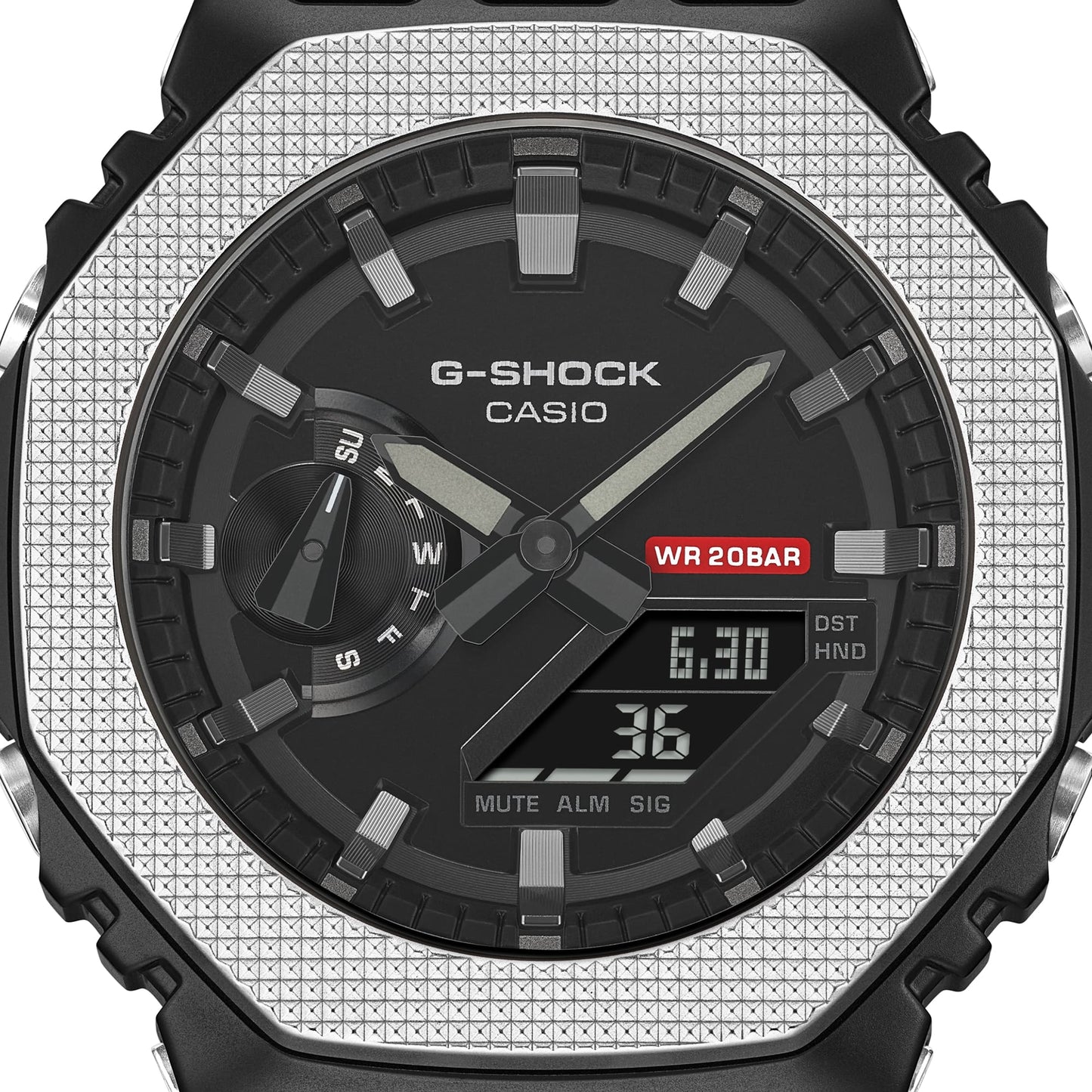 GM-2100BM-1A Reloj G-Shock de hombre correa de resina doble hora