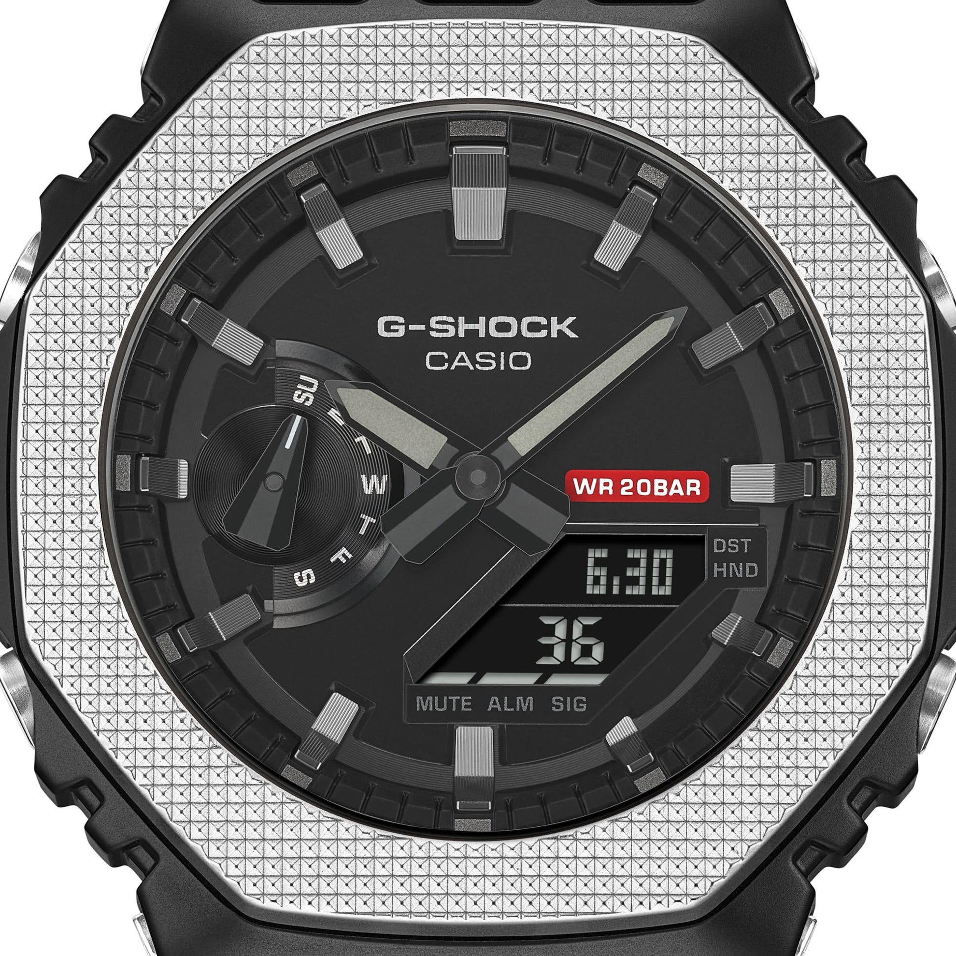GM-2100BM-1A Reloj G-Shock de hombre correa de resina doble hora