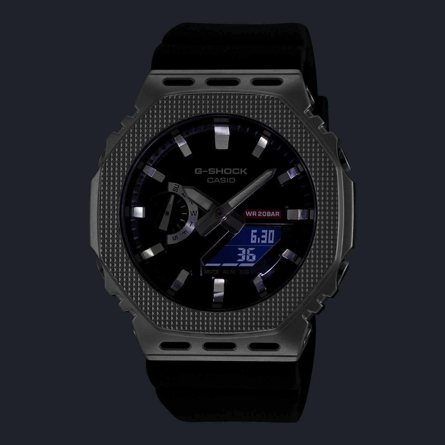 G-Shock de hombre correa de resina doble hora – GM-2100BM-1A