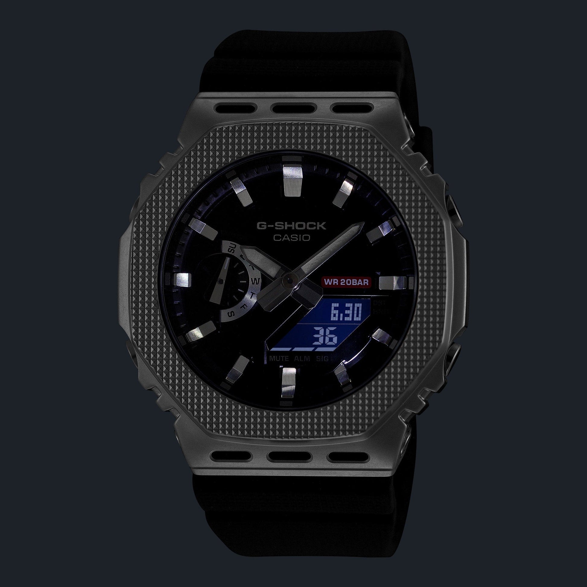 G-Shock de hombre correa de resina doble hora – GM-2100BM-1A