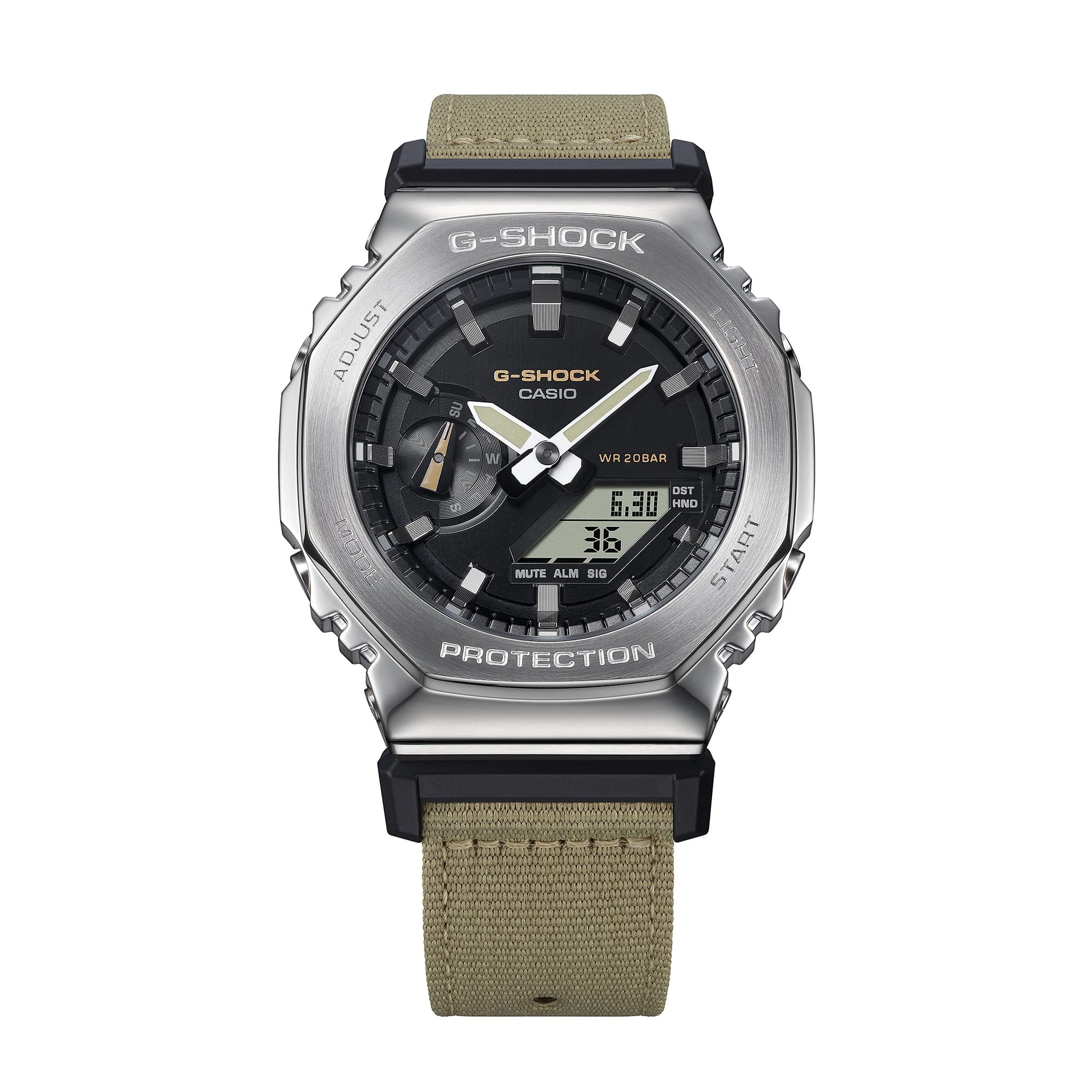G-Shock G-Steel para Hombre Pulsera de Tela – GM-2100C-5A