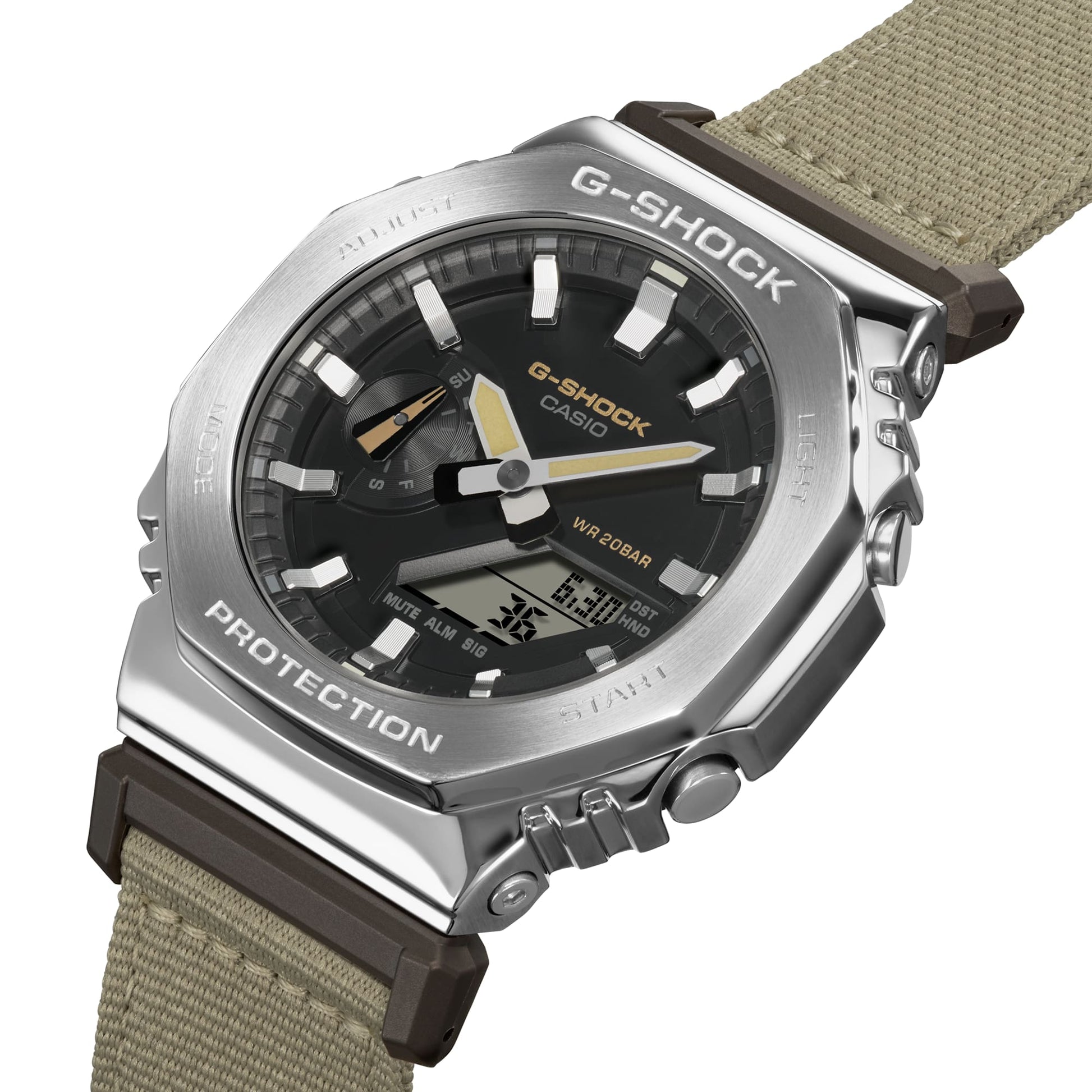 G-Shock G-Steel para Hombre Pulsera de Tela – GM-2100C-5A