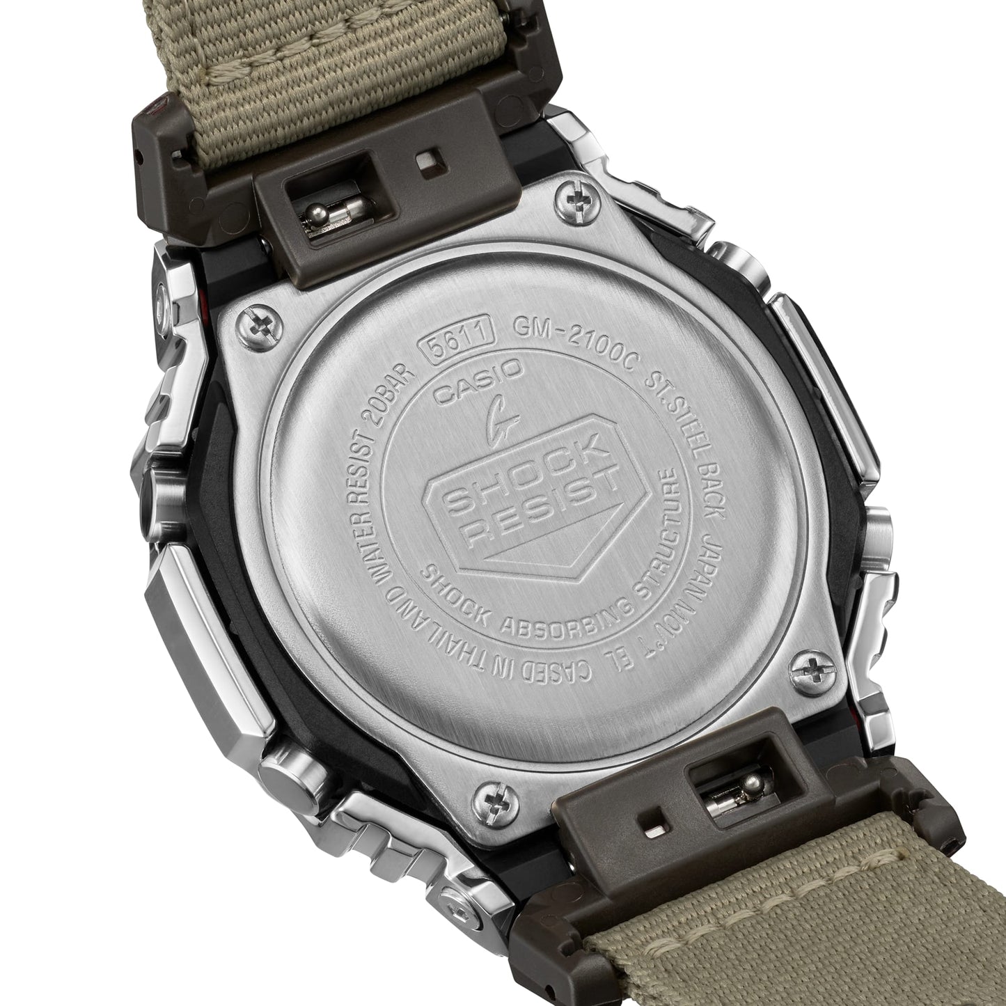 G-Shock G-Steel para Hombre Pulsera de Tela – GM-2100C-5A