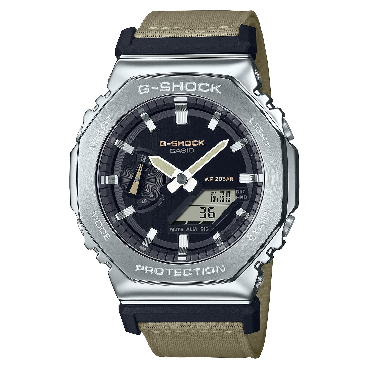 G-Shock G-Steel para Hombre Pulsera de Tela – GM-2100C-5A