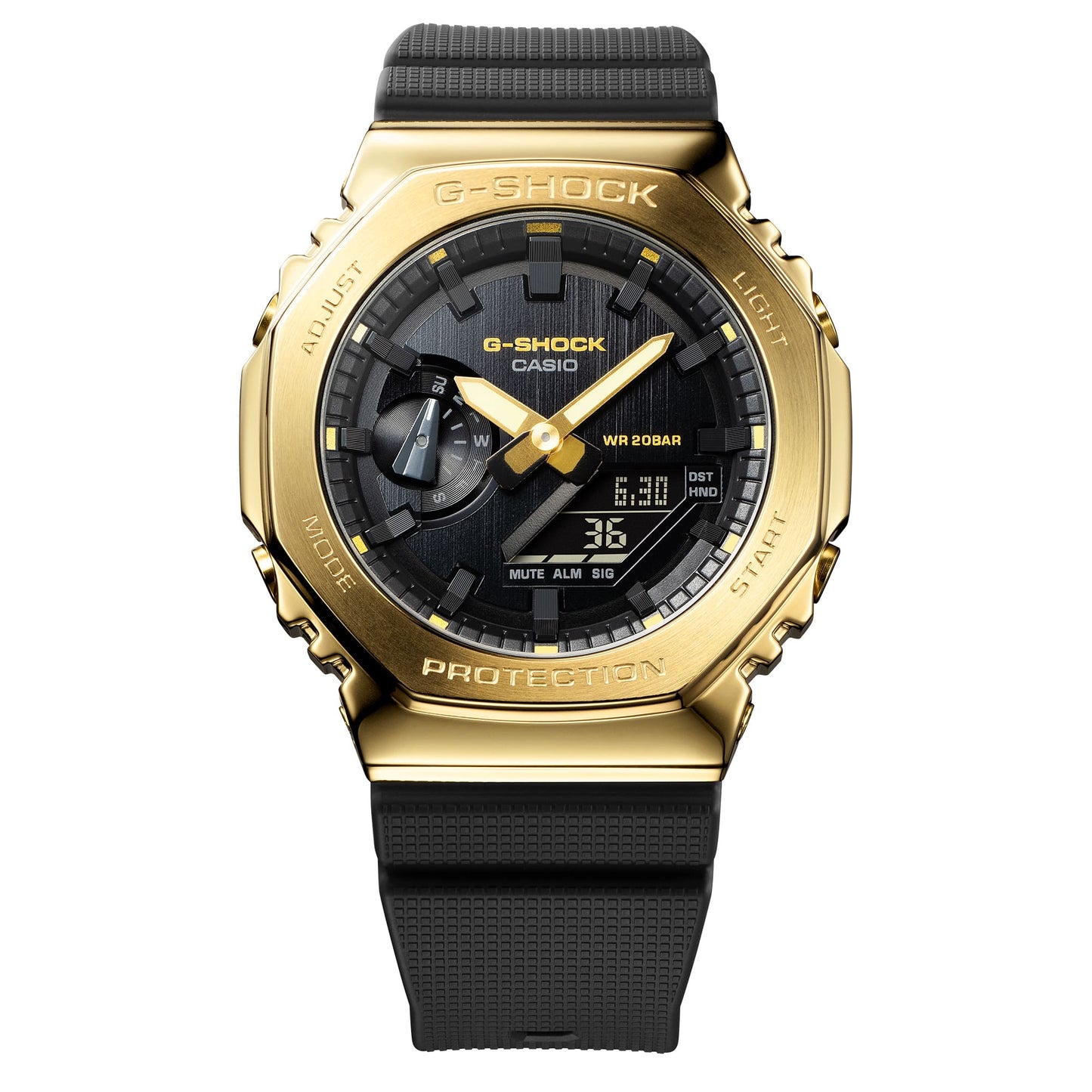 G-shock para caballero pulsera de caucho – GM-2100G-1A9