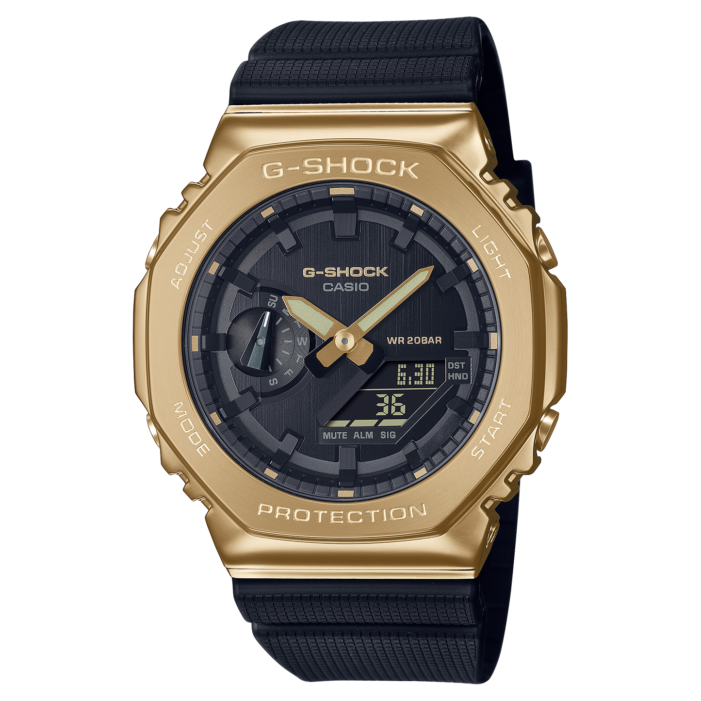 G-shock para caballero pulsera de caucho – GM-2100G-1A9