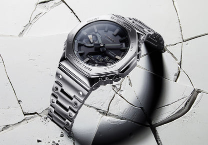G-Shock de hombre correa de metal doble hora – GM-B2100D-1A