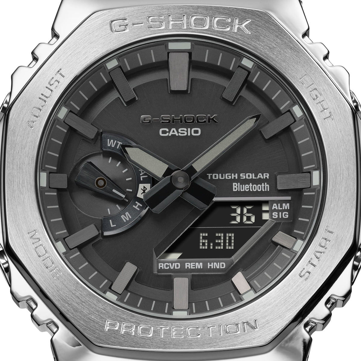 G-Shock de hombre correa de metal doble hora – GM-B2100D-1A