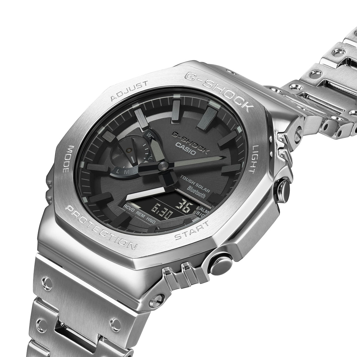 G-Shock de hombre correa de metal doble hora – GM-B2100D-1A