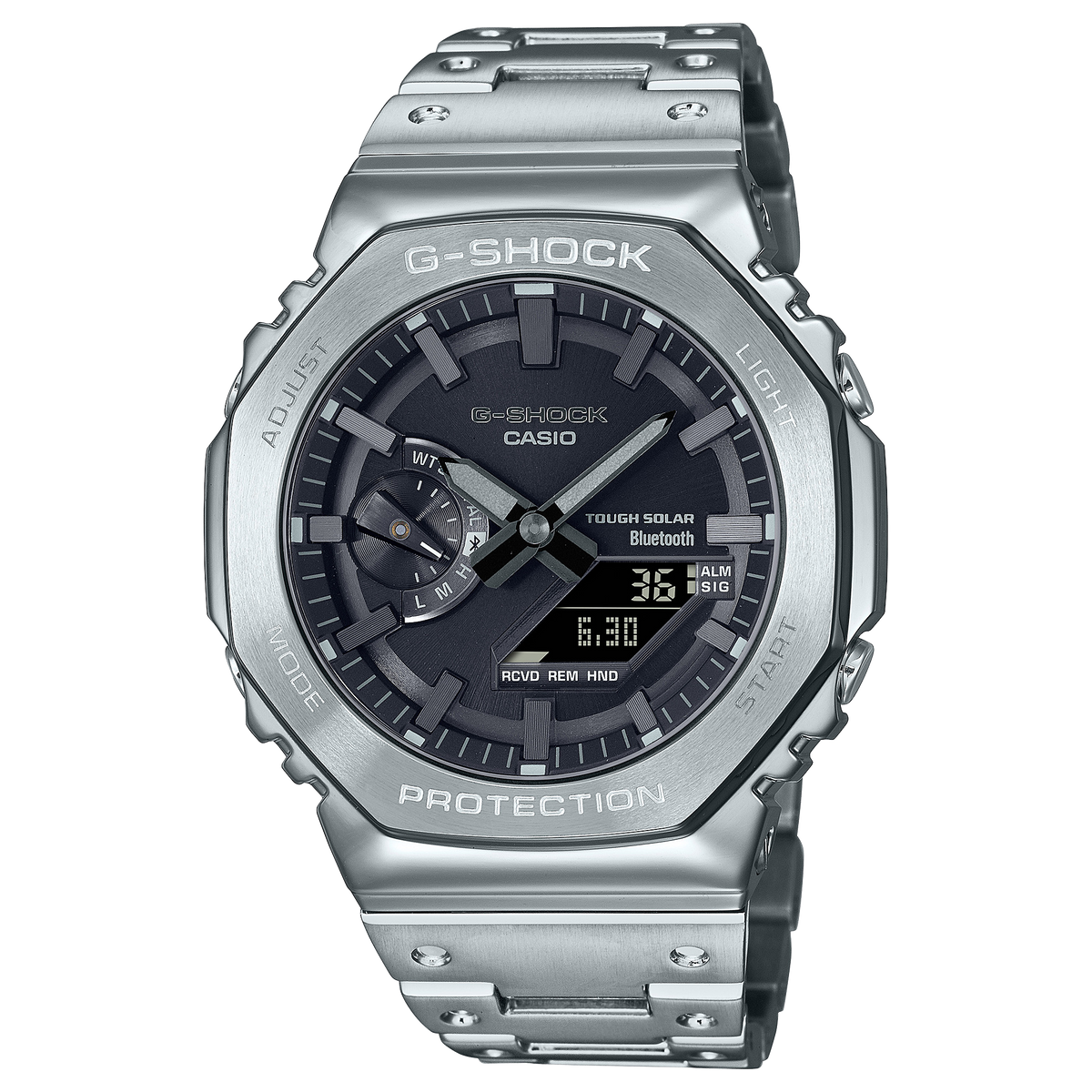 G-Shock de hombre correa de metal doble hora – GM-B2100D-1A