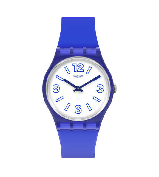 Swatch Electric Shark unisex banda de caucho – GN268