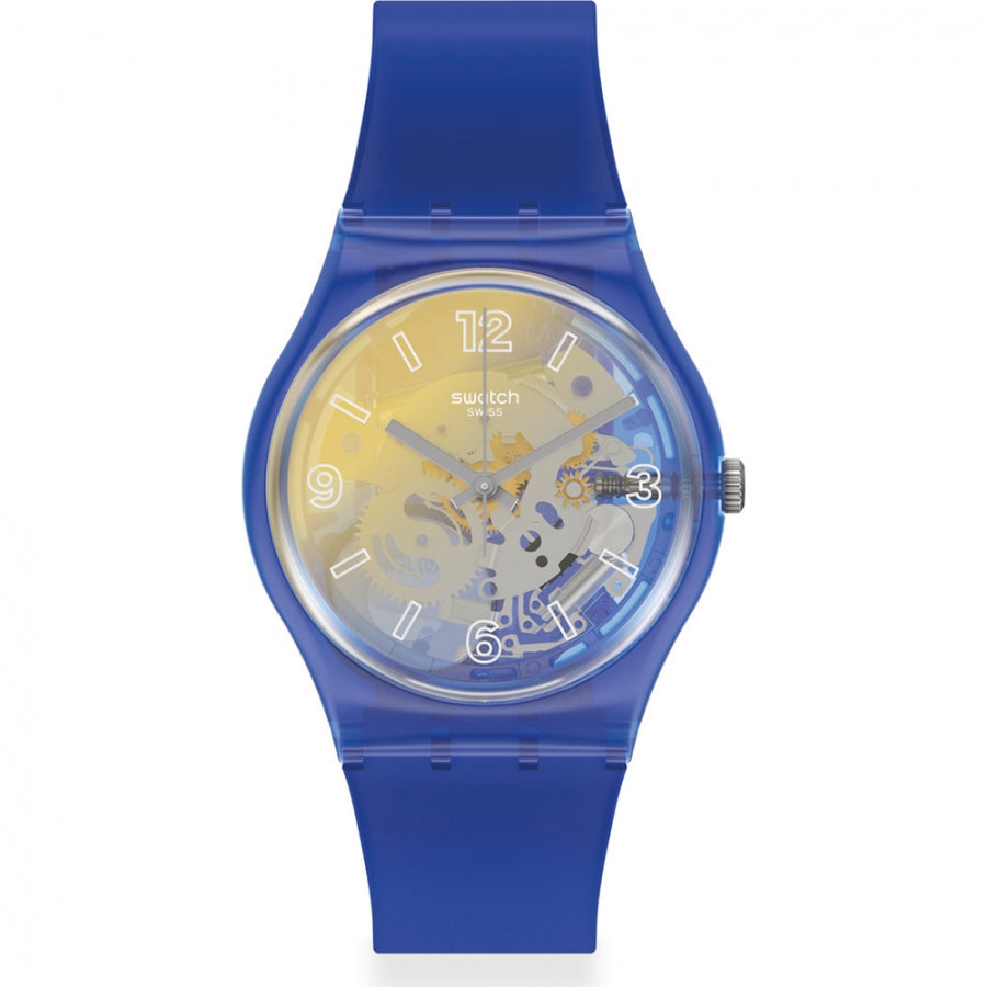 Swatch Yellow Disco Fever de dama correa de caucho – GN278