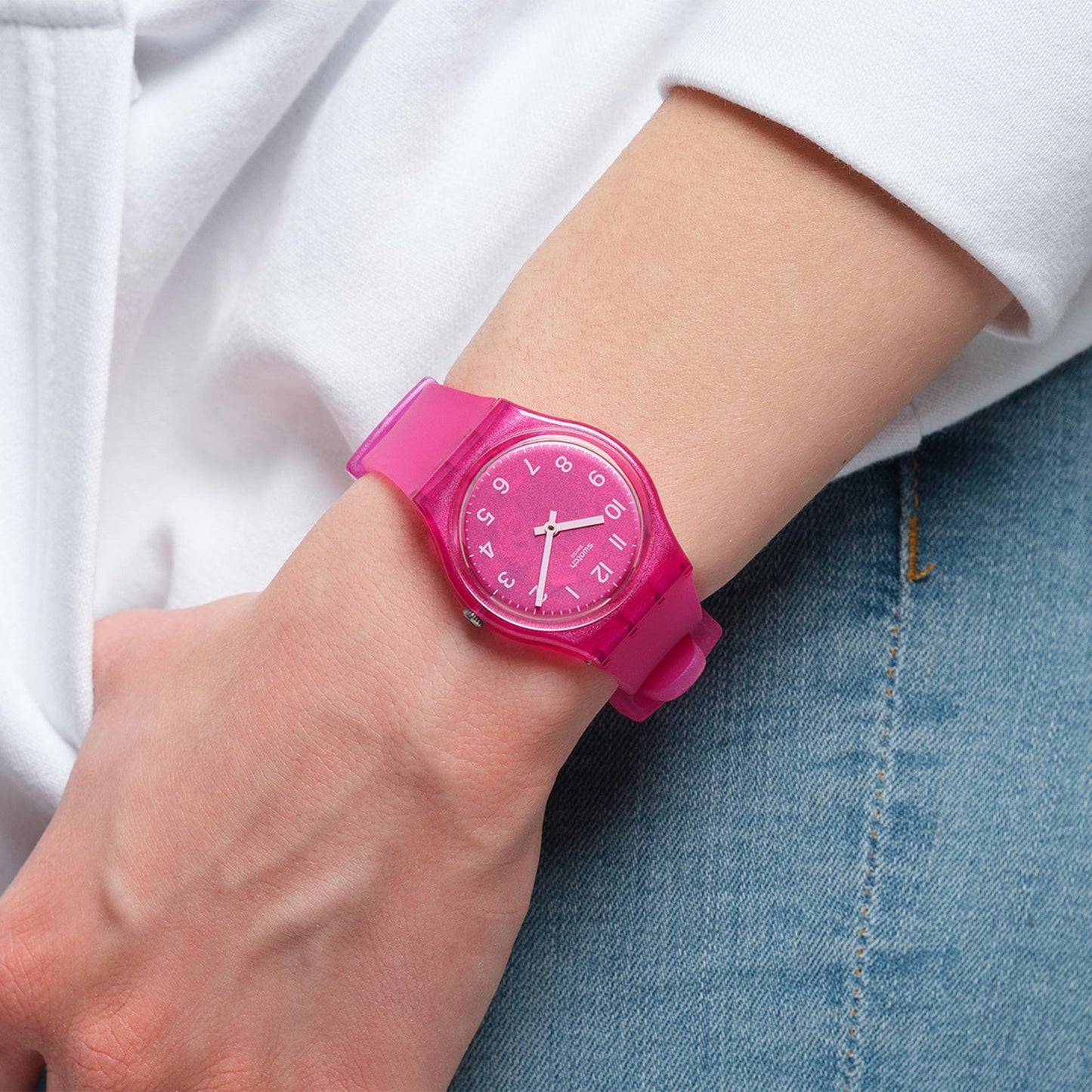 Swatch Blurry Pink de dama pulsera de resina – GP170