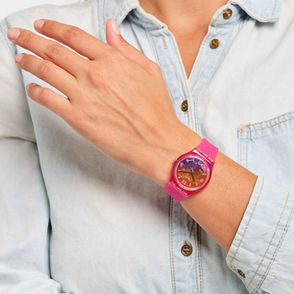 Swatch Orange Disco Fever de mujer banda de resina – GP174