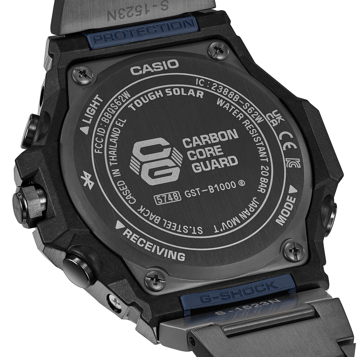 G-Shock de caballero correa de metal Bluetooth – GST-B1000BD-2A
