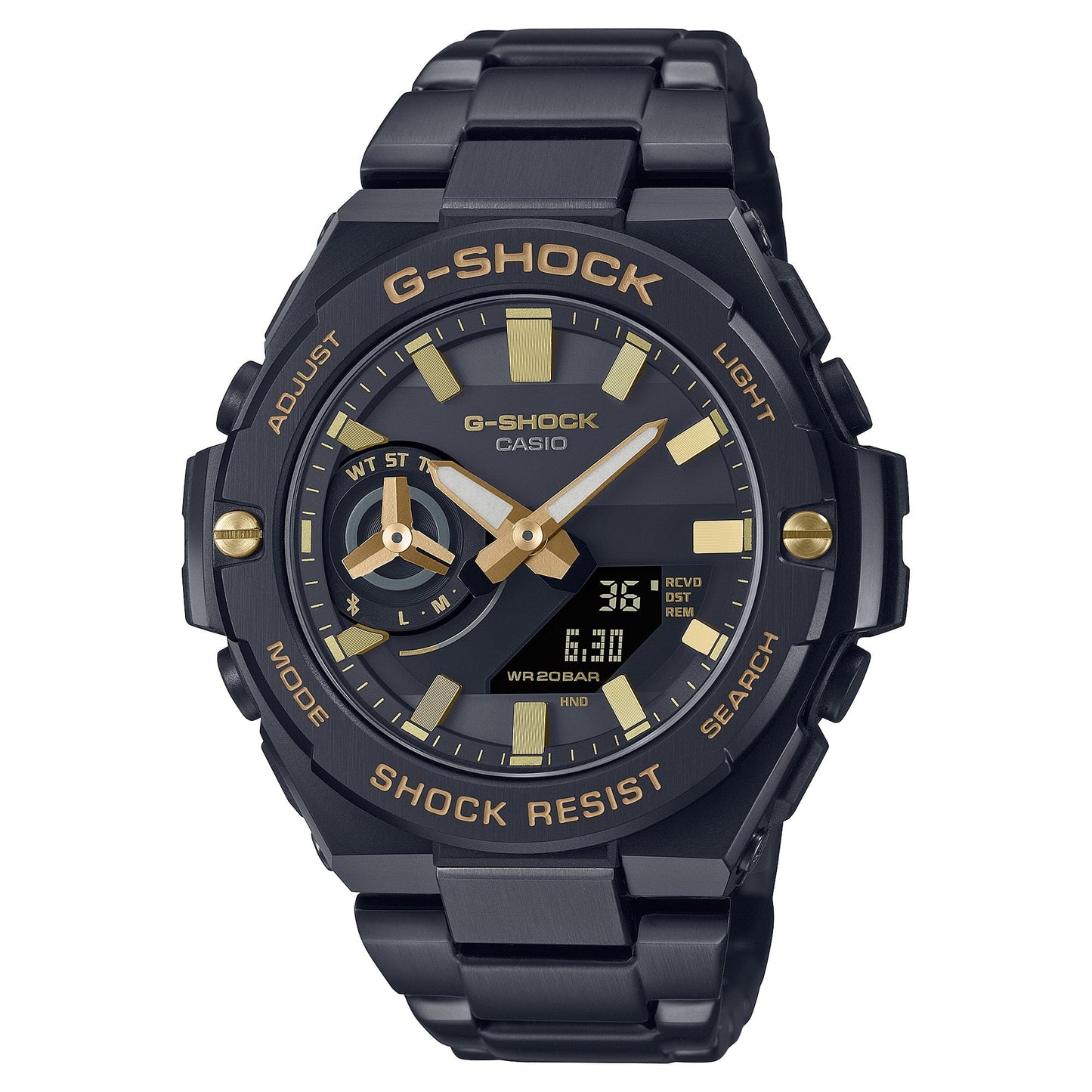 G-Shock G-Steel para Caballero Pulsera de Metal con Bluetooth – GST-B500BD-1A9