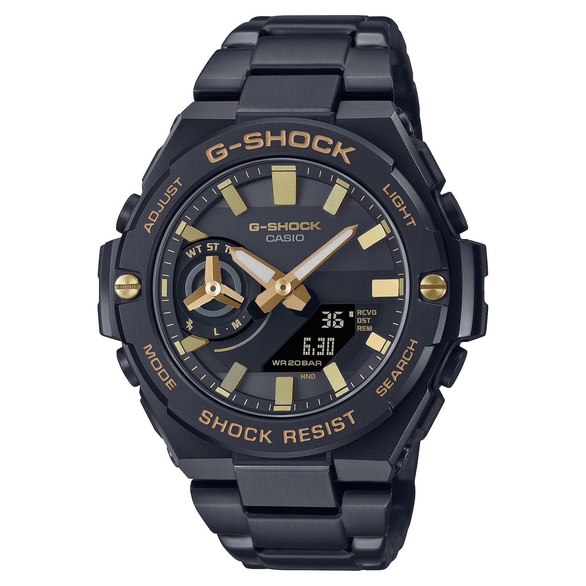 G-Shock G-Steel para Caballero Pulsera de Metal con Bluetooth – GST-B500BD-1A9