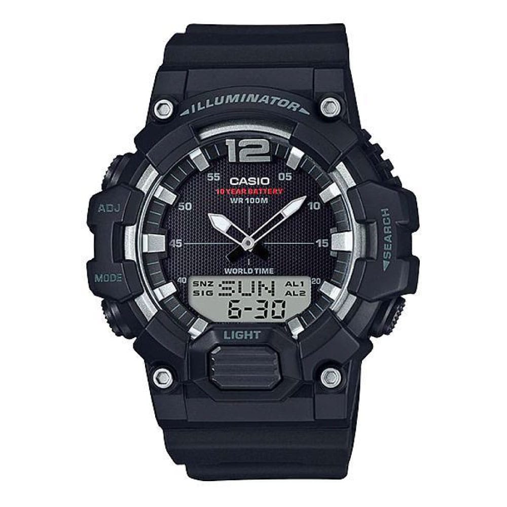 Casio para Caballero, Hora Mundial 10 Años de Batería, Illuminator – HDC-700-1AV