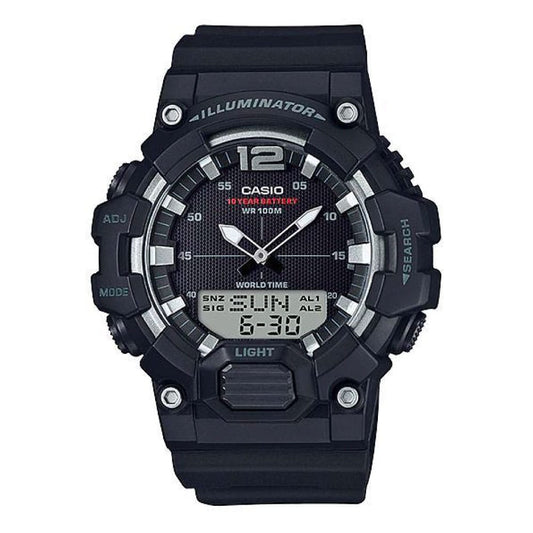 Casio para Caballero, Hora Mundial 10 Años de Batería, Illuminator – HDC-700-1AV