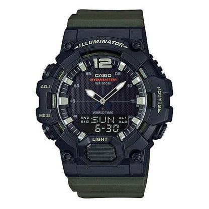 Casio para Hombre, Hora Mundial 10 Años de Batería, Illuminator – HDC-700-3AV