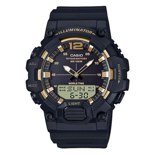 Casio para Hombre, Hora Mundial 10 Años de Batería, Illuminator – HDC-700-9AV