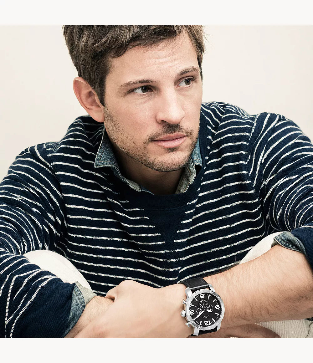 Fossil Nate de hombre banda de piel 50 mm – JR1436