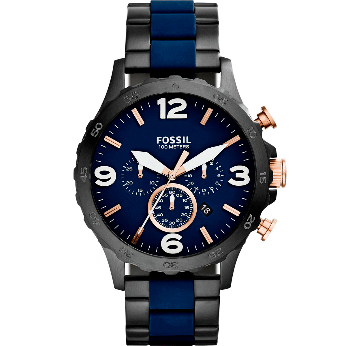 Fossil Nate de hombre pulsera de metal 50 mm – JR1494