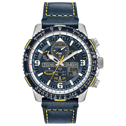 JY8078-01L Reloj Citizen  Eco-Drive Promaster Skyhawk de hombre pulsera de cuero 45mm