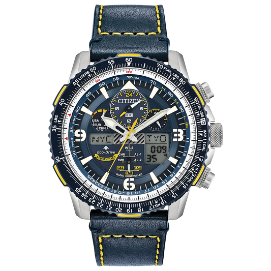 Citizen  Eco-Drive Promaster Skyhawk de hombre pulsera de cuero 45mm – JY8078-01L