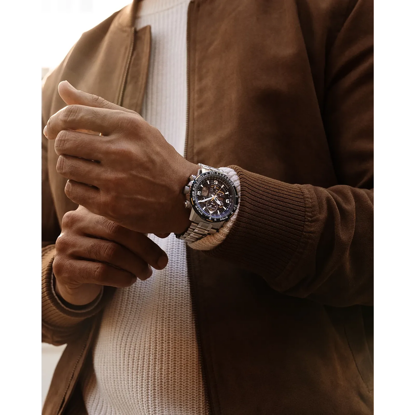 Citizen Promaster Skyhawk de caballero banda de metal Eco-Drive – JY8078-52L